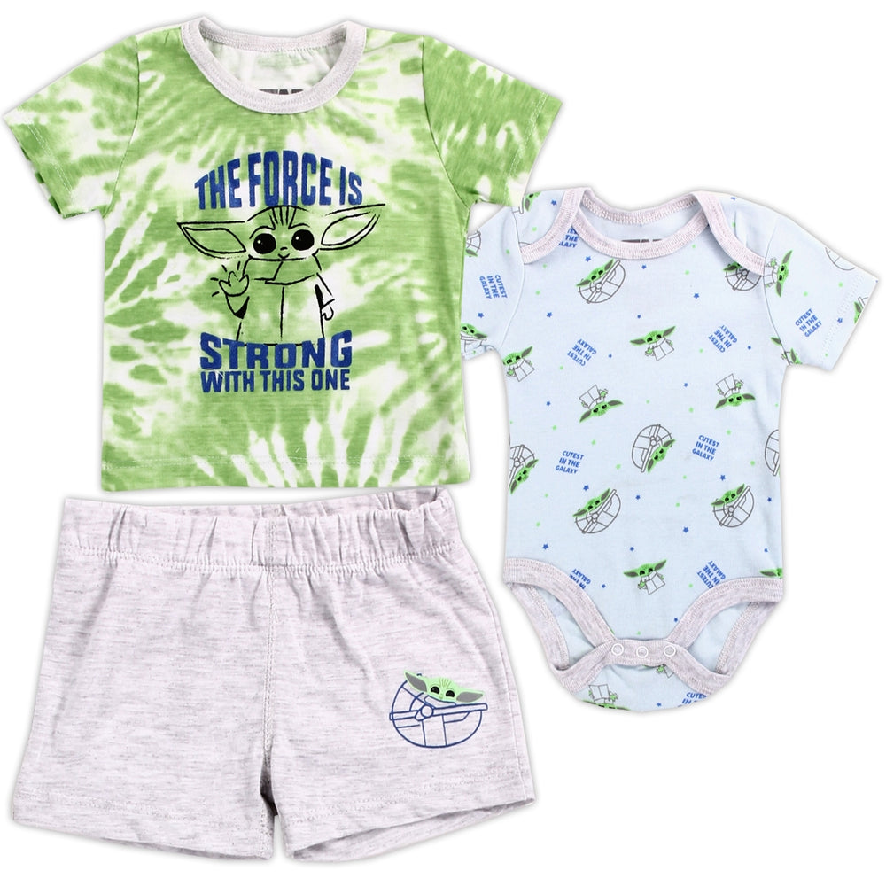 Baby Yoda Boys Shorts Set