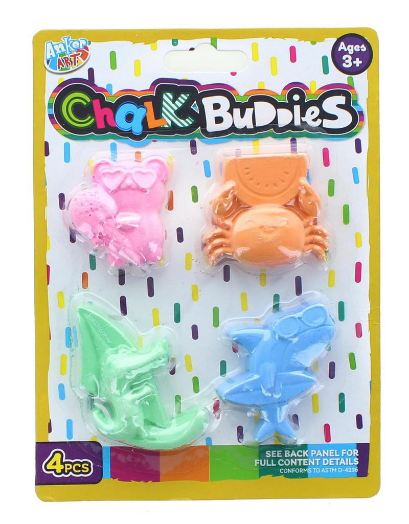 Shaped Sidewalk Chalk 4 Pack