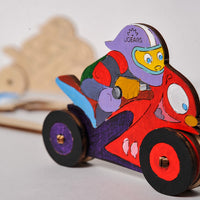 3D-puzzle coloring  Motorcyclist