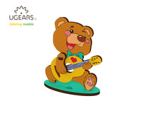 3D-puzzle coloring  Bear-cub
