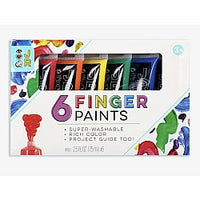 Set of 6 Finger Paints in Tubes