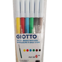 Giotto Water Based Markers 6pk