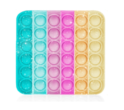 OMG Pop Fidgety - Tropical Translucent Shimmer Square